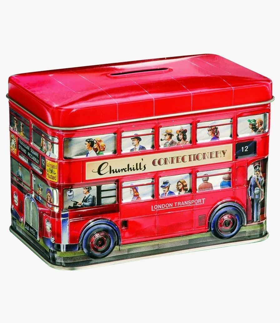 Churchill's London Bus English Toffee Tin by Candylicious