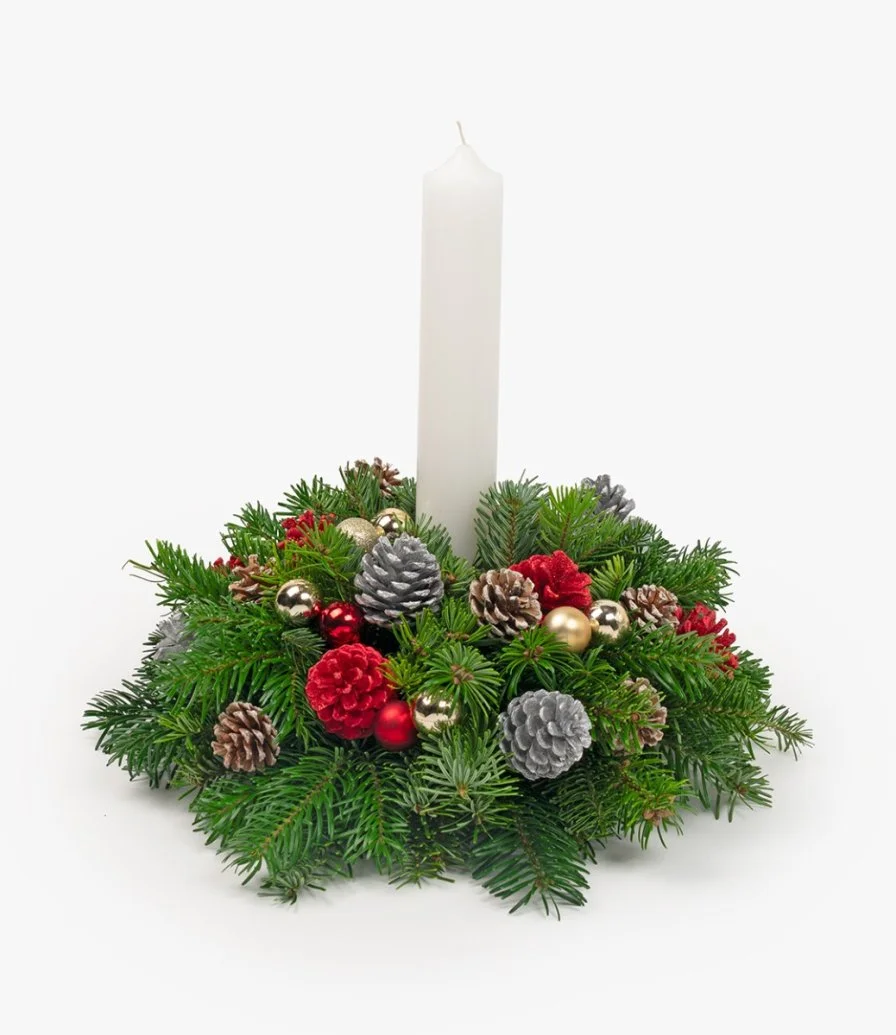 Classic Festive Table Centerpiece Arrangement