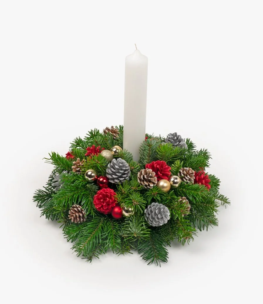 Classic Festive Table Centerpiece Arrangement