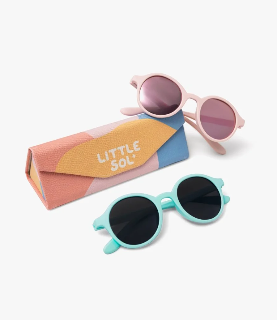 Cleo - Mint Kids Sunglasses by Little Sol+