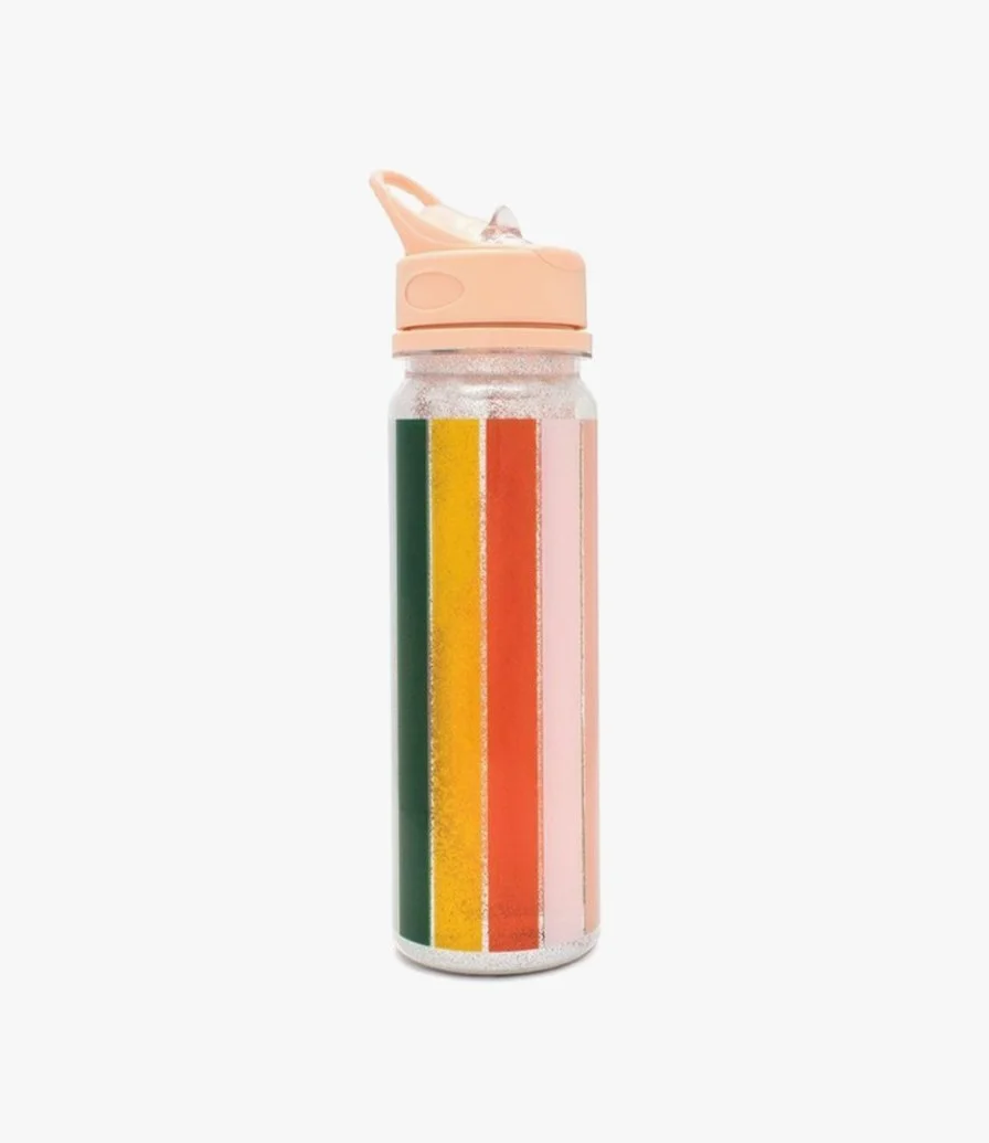 Color Wheel Glitter Bomb Water Bottle by Bando