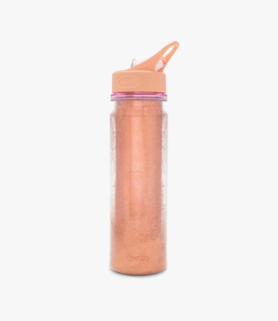 Colorblock (Lilac) Glitter Bomb Water Bottle by Bando