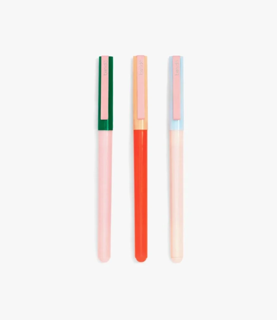 Colour Block Pen Set by bando