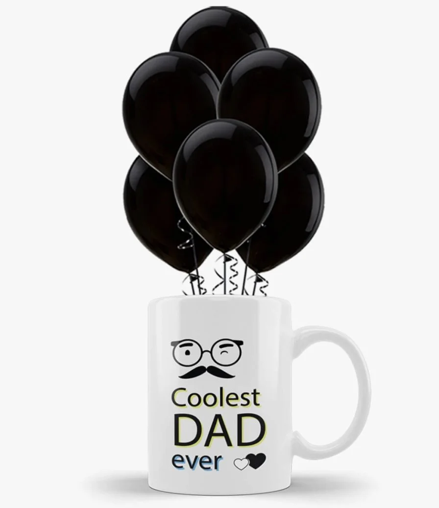 Coolest Dad Ever Balloon & Mug Bundle