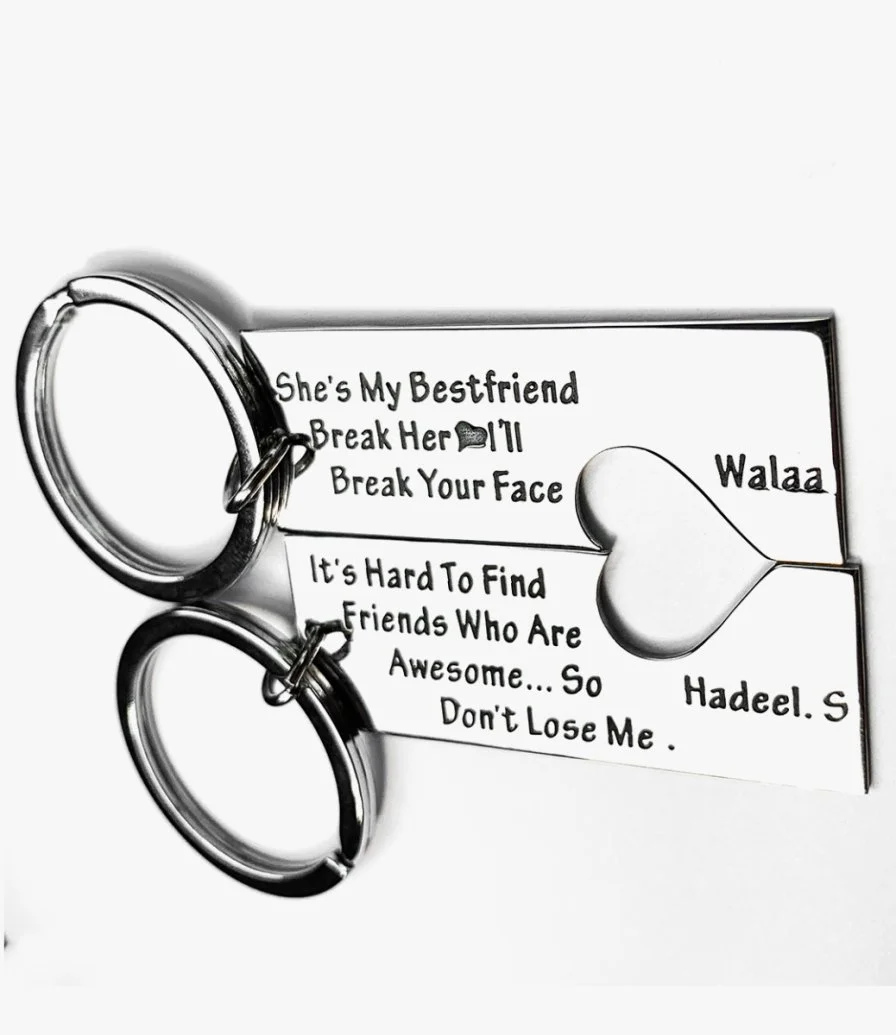 Couples/ Friends Customizable Keychains 