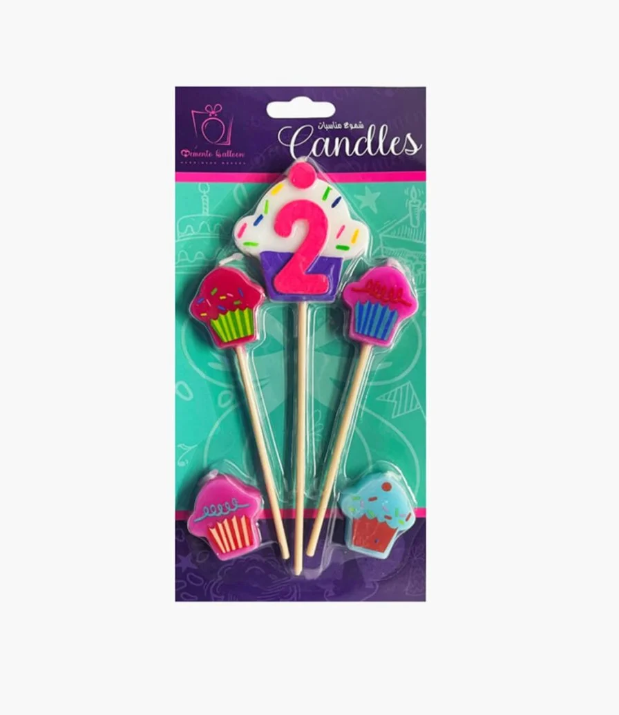Cup Cake Candles 