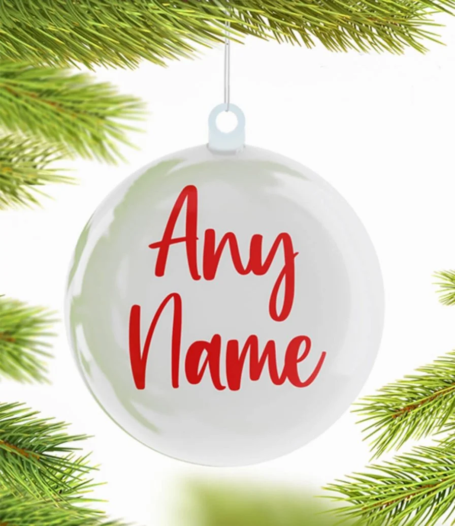 Custom Christmas Bauble Any Name By I Want It Now