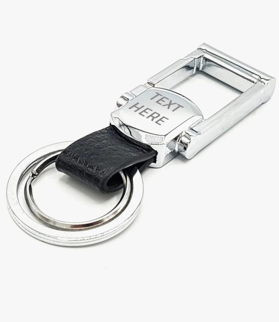 Customized Classic Keychain with Genuine Leather