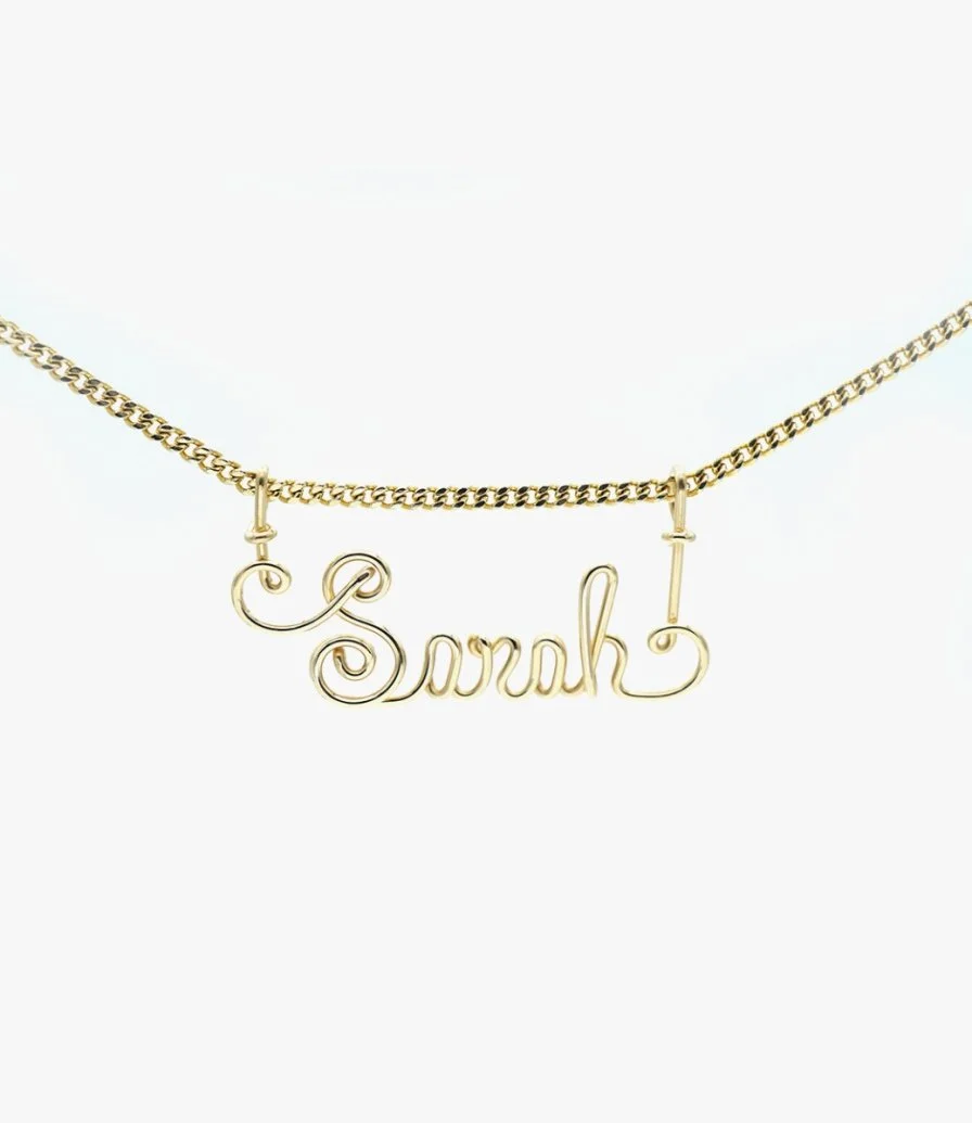 Customized Gold Necklace by Wired Up