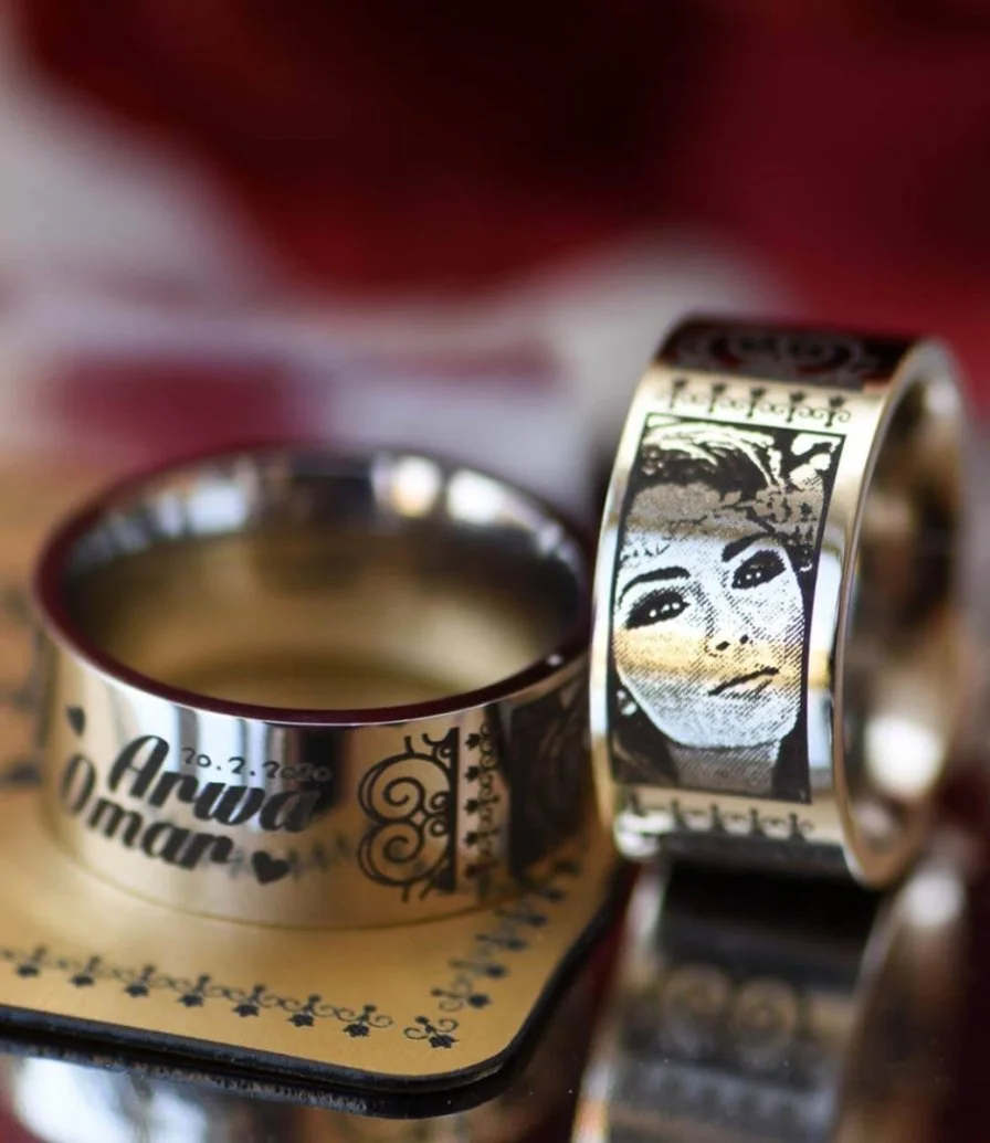 Customized Ring & Wooden Ring Box