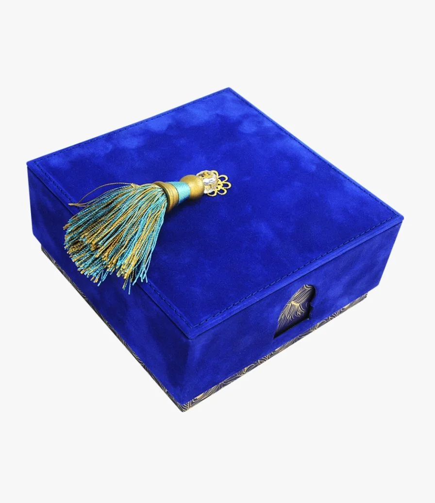 Dark Blue Mosque Velvet Box