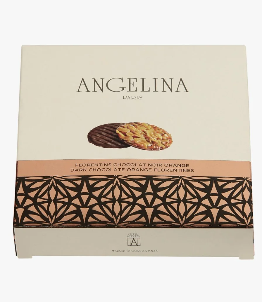 Dark Chocolate and Orange Florentine Biscuit by Angelina