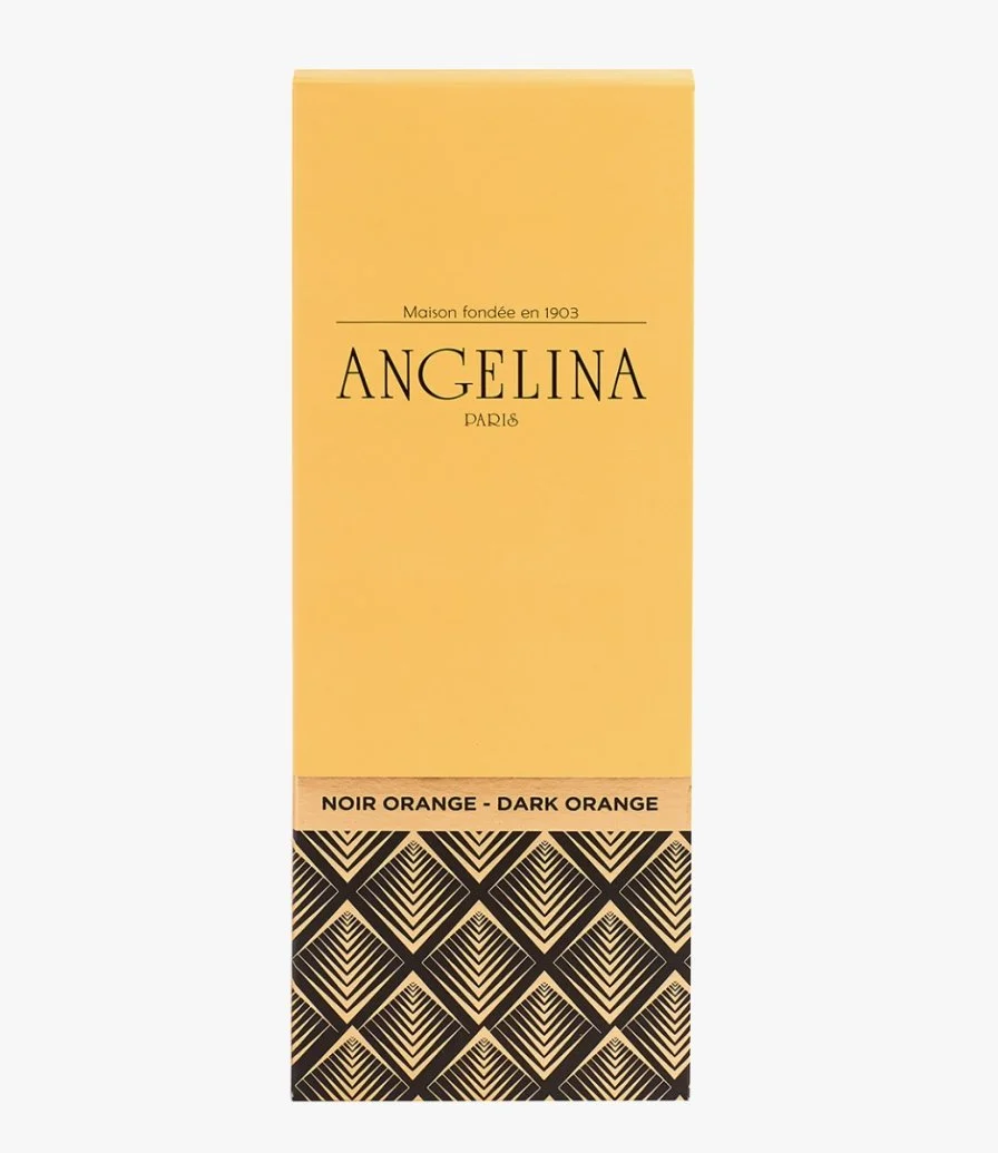 Dark Chocolate Bar with Candied Orange Peels by Angelina