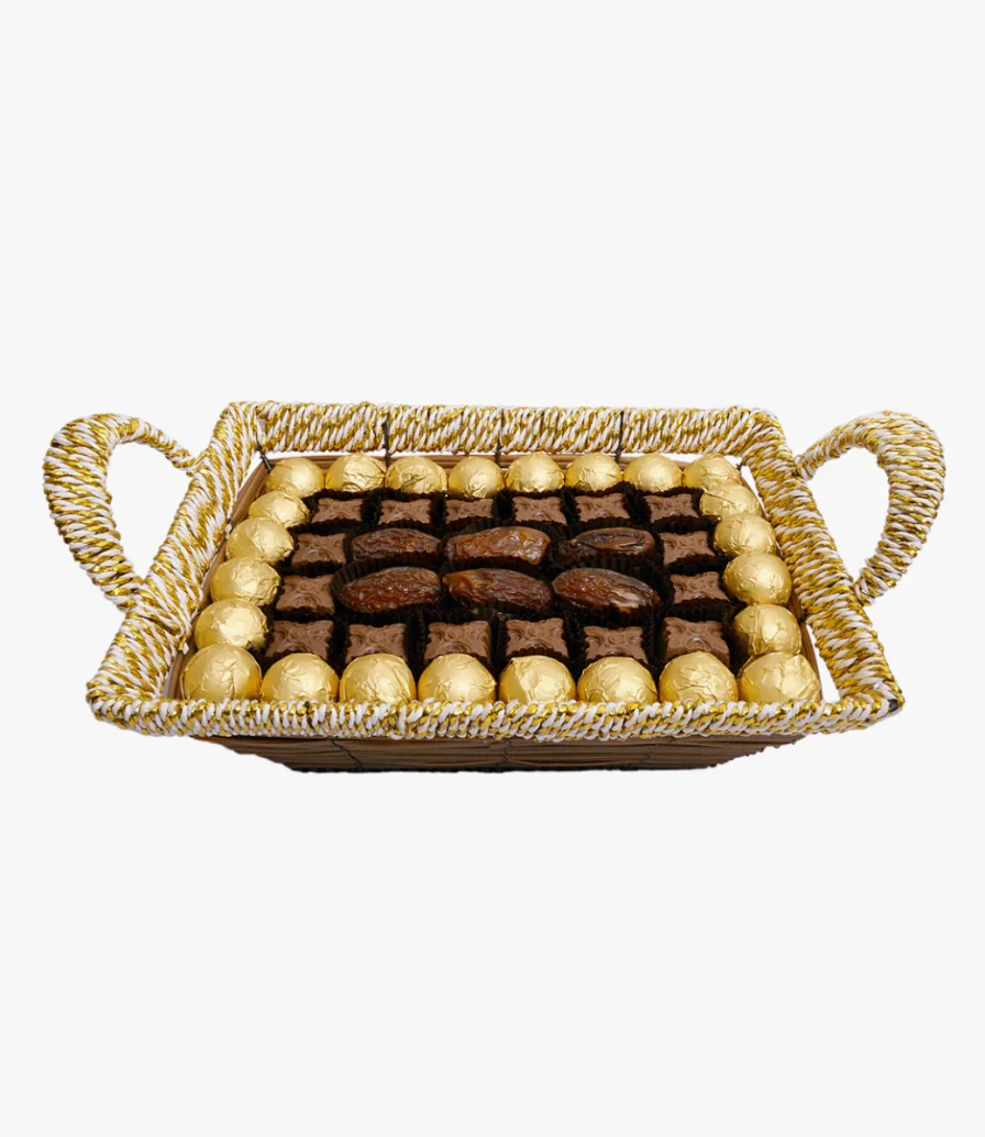 Dates and Chocolates Season's Special Basket by NJD