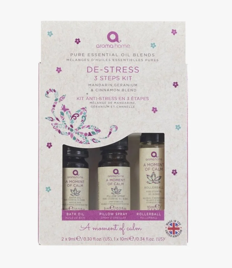 De-Stress 3 Steps Kit by Aroma Home