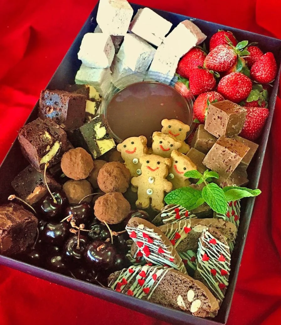 Decadent Valentines Treats Box by Lime Tree Cafe