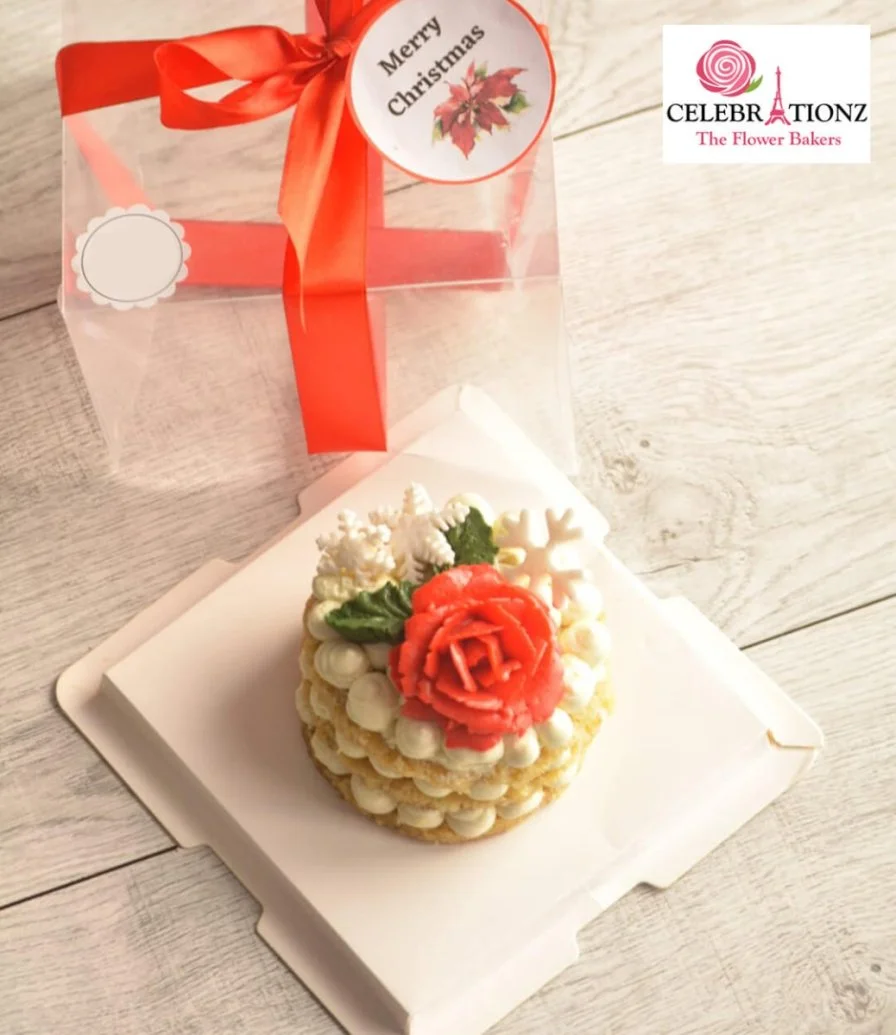 Delicious Vanilla Christmas Cake by Sweet Celebrationz