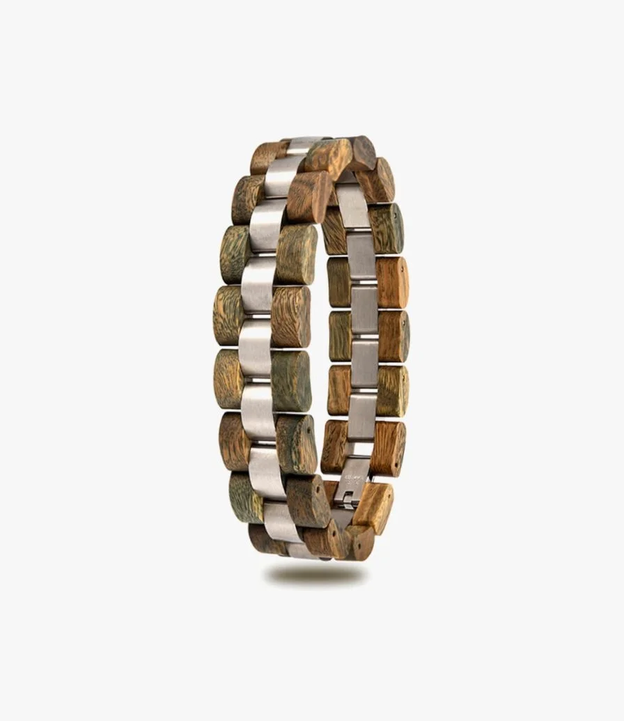 Bobo Bird wooden bracelet - light brown