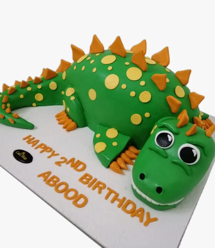 كيك عيد ميلاد شكل ديناصور ثلاثي الأبعاد