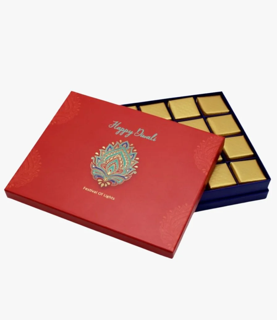 Diwali Floral Luxury Chocolate Box by Le Chocolatier