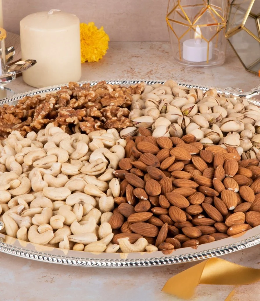 Diwali Special Assorted Dryfruits Thal 1.7kg by My Govinda's