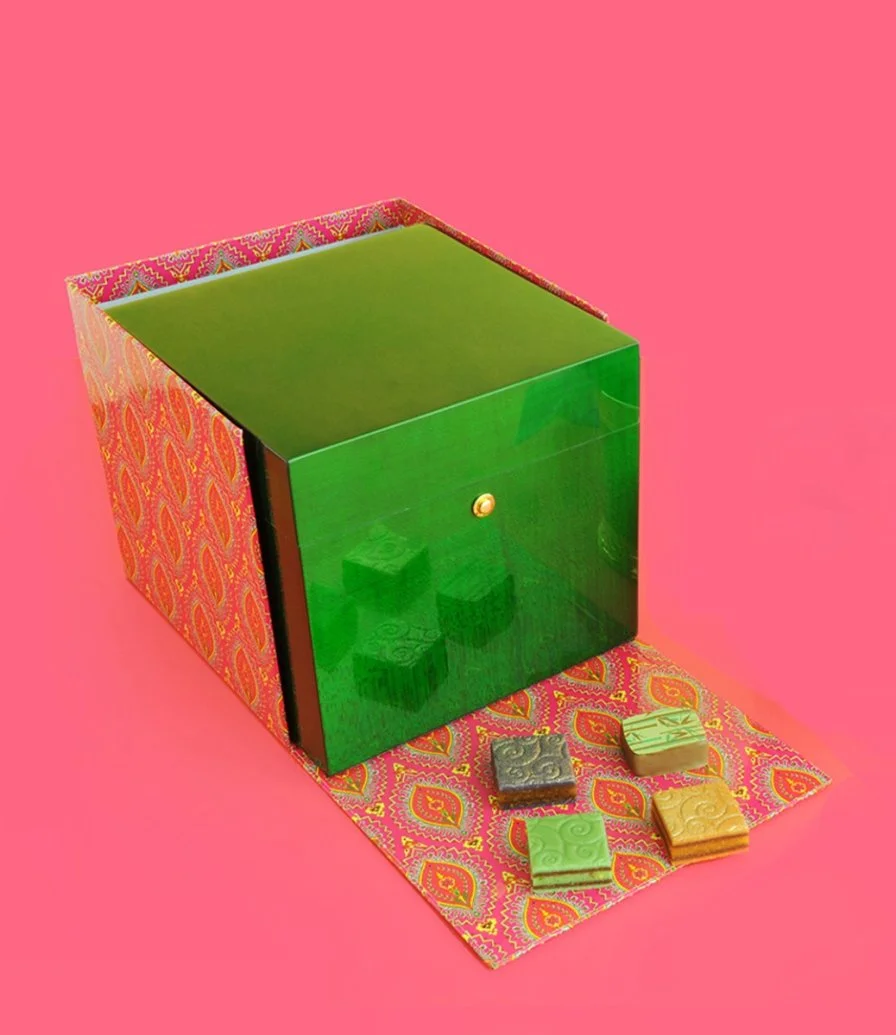 Diwali Wooden Chocolate Box by Forrey & Galland 