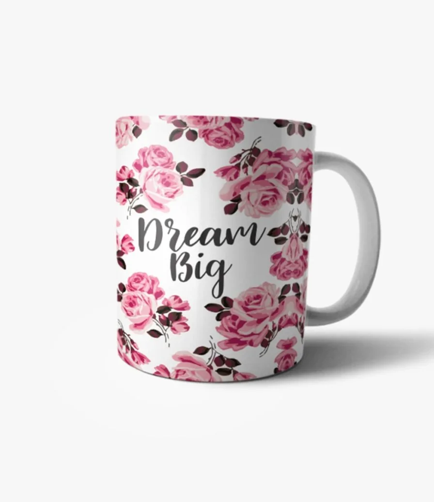 Dream Big Floral Mug