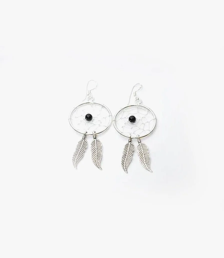 Dreamcatcher Silver Earrings by B Star