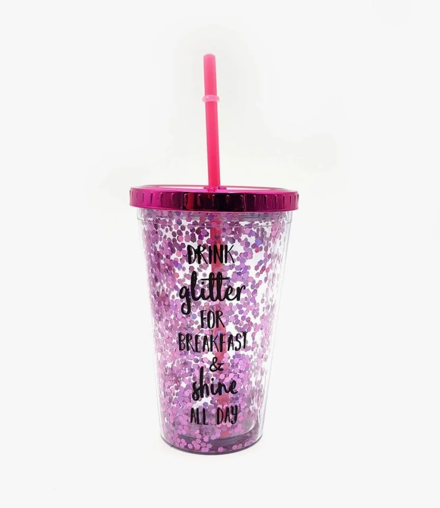 Glittery Plastic Cup