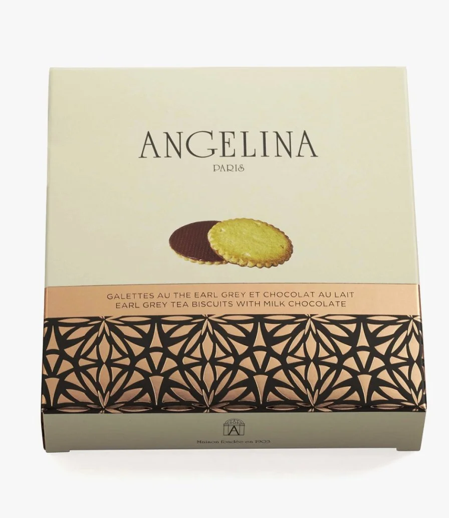 Earl Grey Tea Biscuits with Milk Chocolate by Angelina