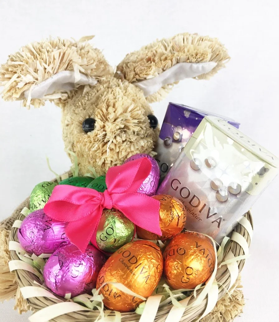 Easter Bunny Small Basket from Godiva 