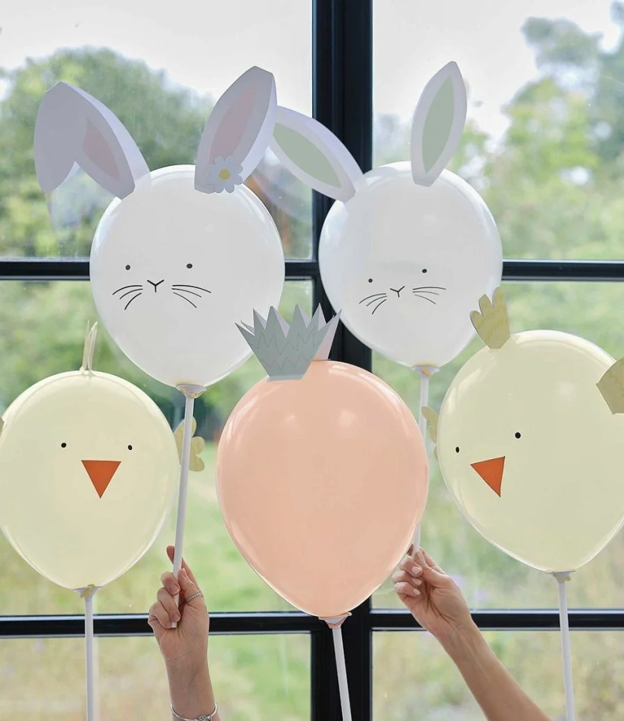 Easter Character Balloons on Sticks