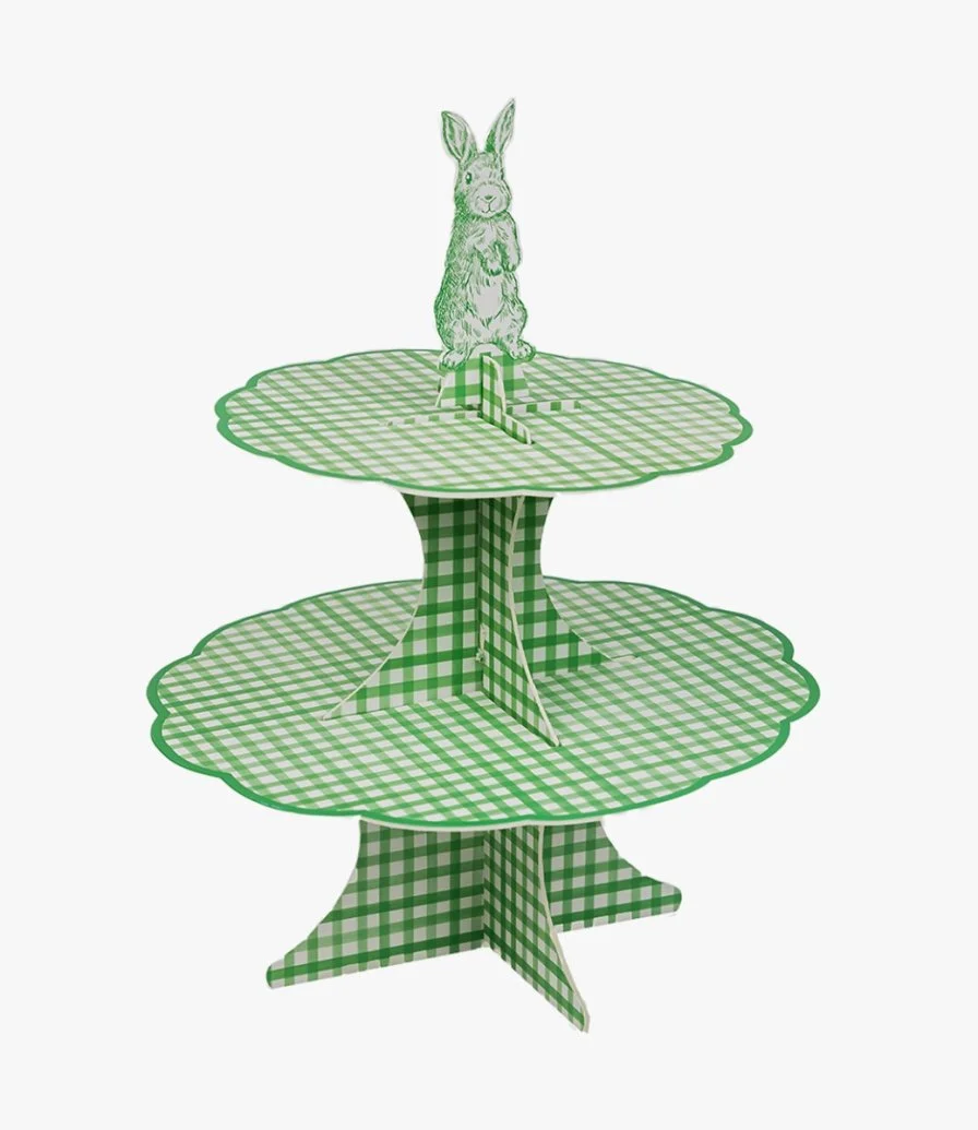 Easter Playful Pierre Double Sided 2 Tier Cake Stand