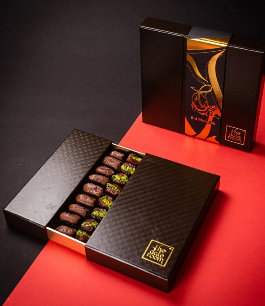 Ebony Eid Box with Stuffed Dates and Dates Chocolate By The Date Room