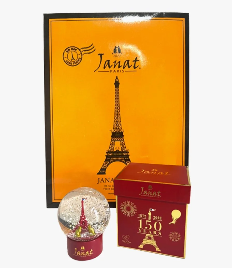 Eiffel Tower Snow Globe by Janat Tea