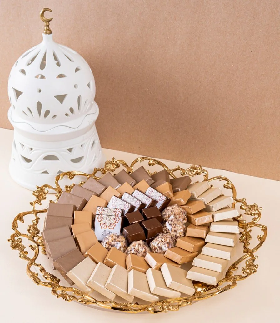 Elegant Round Chocolate Arrangement by Lilac - Small 