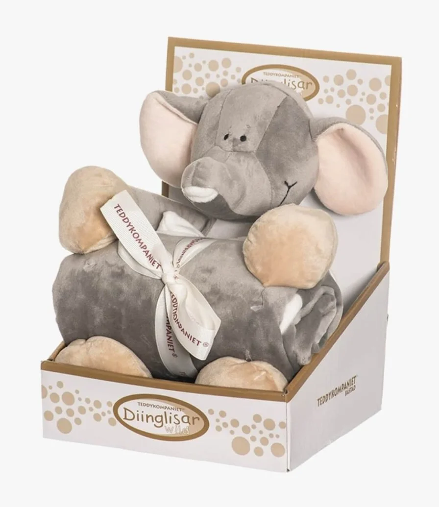 Elephant  Gift Set with Blanket by Elli Junior