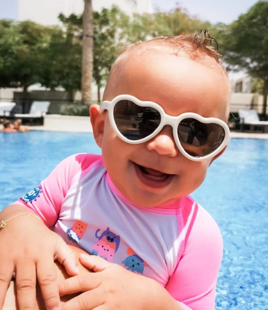Ella - Cream Baby Sunglasses by Little Sol+