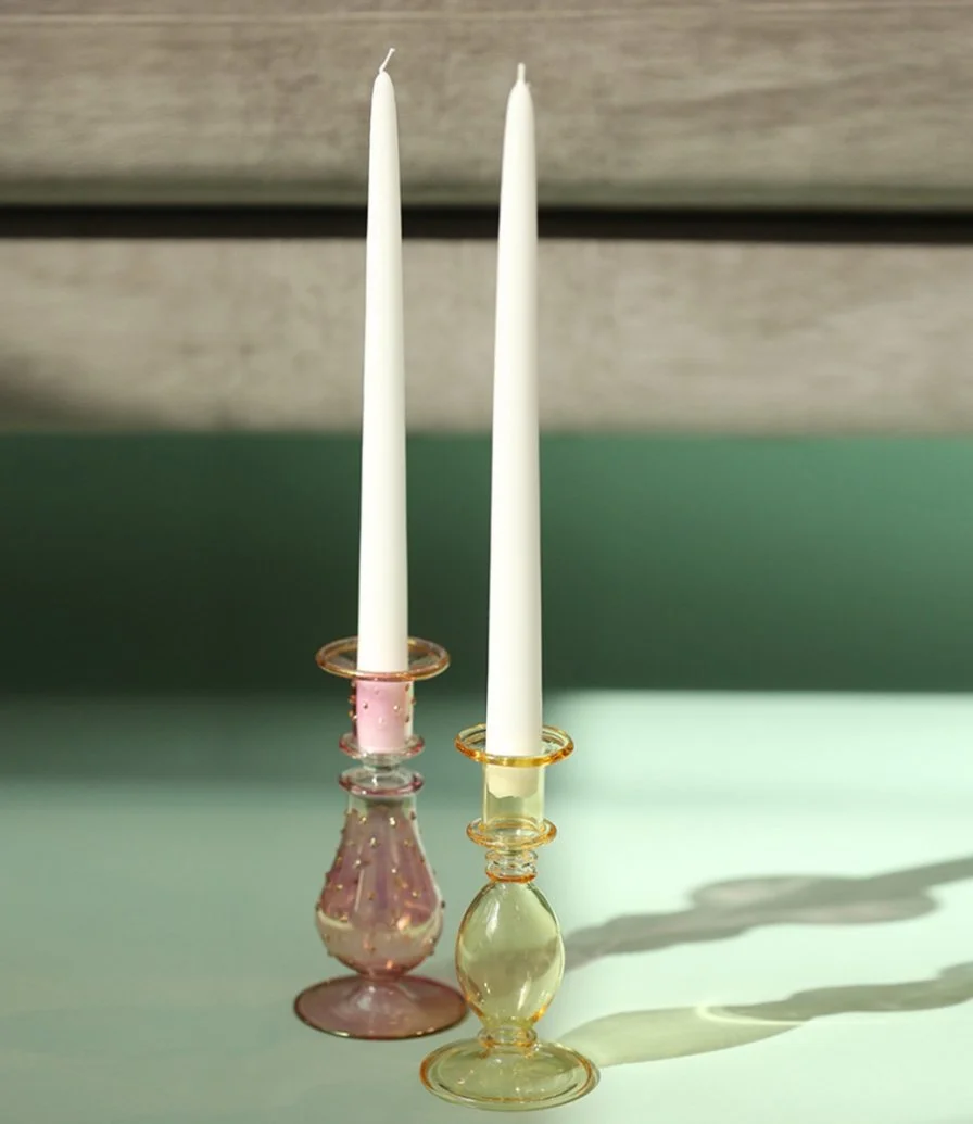 Esna Glass Candle Holder By Silsal