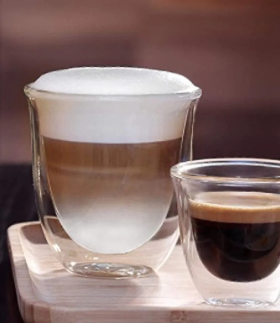 Espresso + Cappuccino Glasses by De’longhi