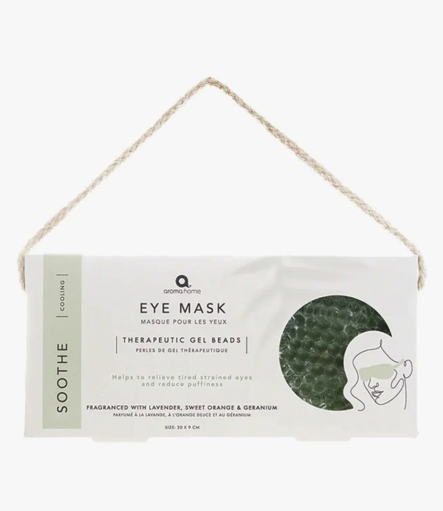 Essentials Gel Cooling Eye Mask - Green by Aroma Home