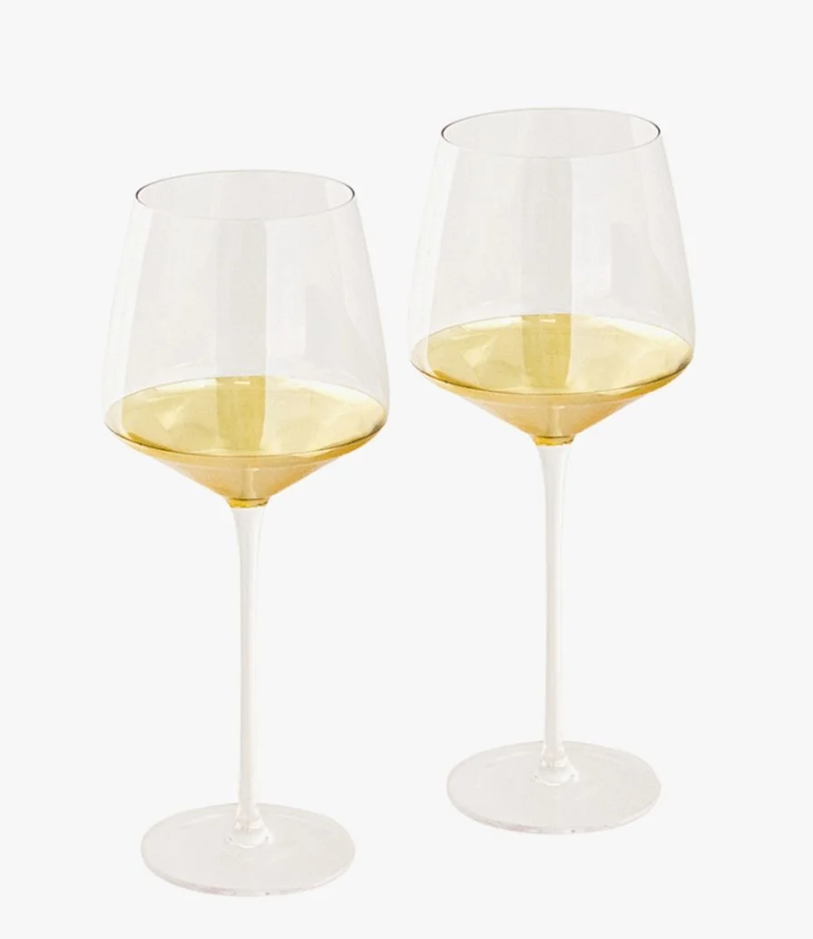 Estelle Crystal Wine Glass Set of 2 by Cristina Re