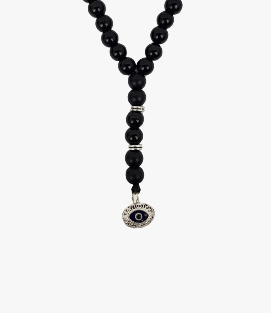 Evil Eye Silver Necklace by Mecal