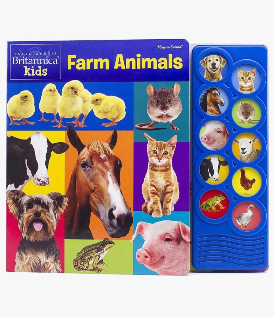 Farm Animals Children's Interactive Book
