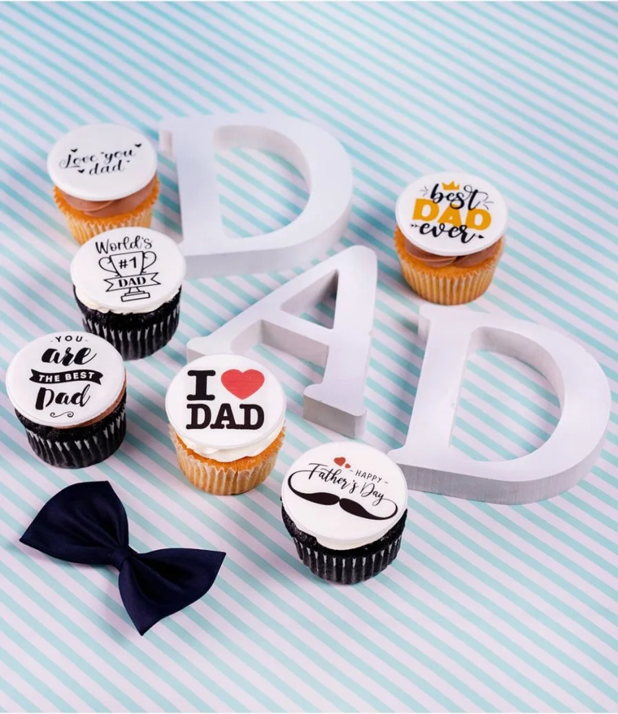 Father's Day Printed Cupcakes by Cake Social