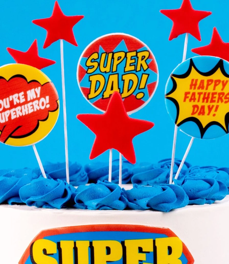 Father's Day Superdad Cake by Cake Social