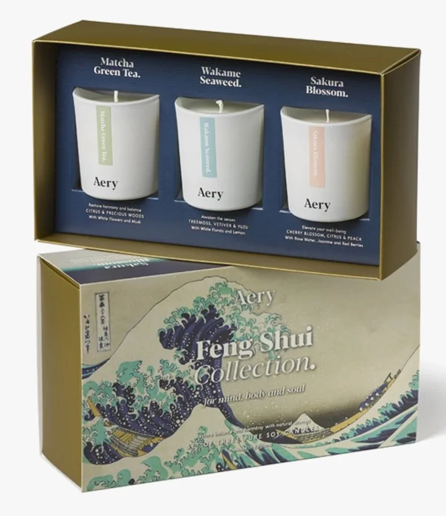 Feng Shui 3 x Candle Gift Set by Aery