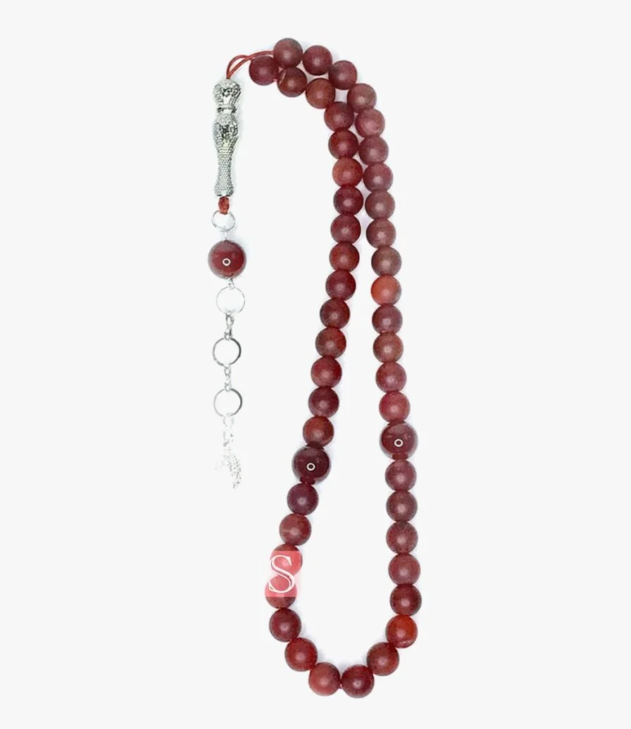 Matte Brown Prayer Beads