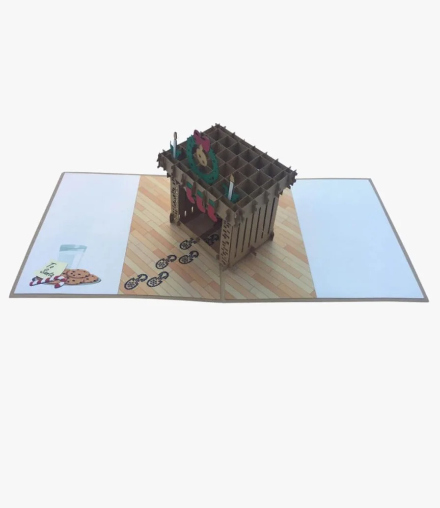 Fireplace 3D Card by Abra Cards