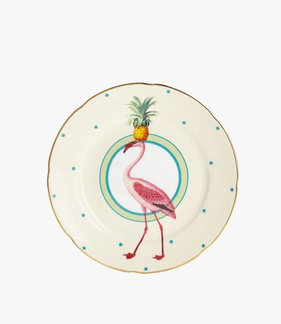 Flamingo Cake Plate by Yvonne Ellen